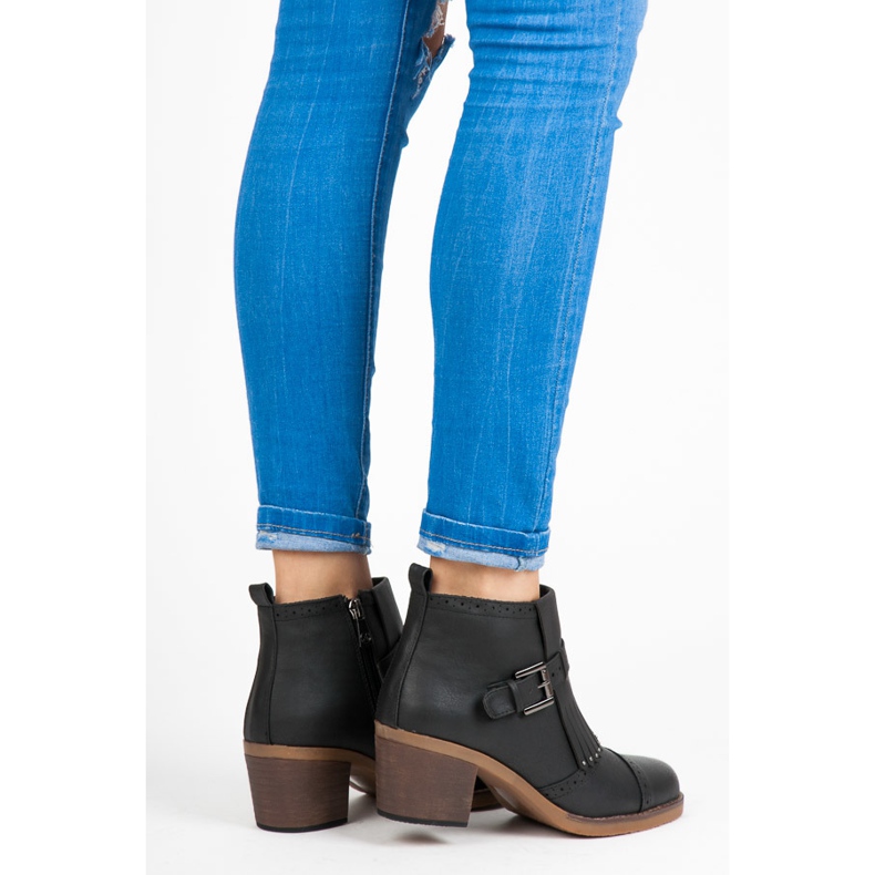 Kylie Crne čizme s resama crno 1