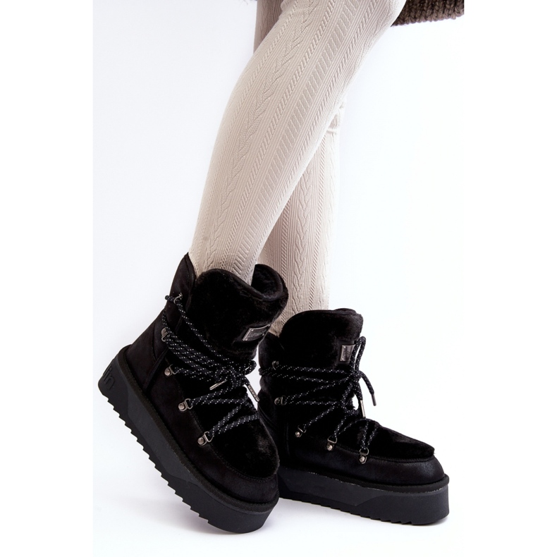 Čizme za snijeg Model DFSH371008 Crne crno 1