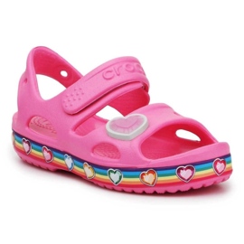 Crocs Fun Lab Rainbow sandala 206795-669 ružičasta 1