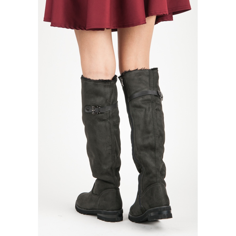 Seastar Ženske tamnosive čizme siva 1