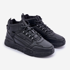 Muške izolirane tenisice Big Star OO174587 HI-POLLY System MID crna crno 1