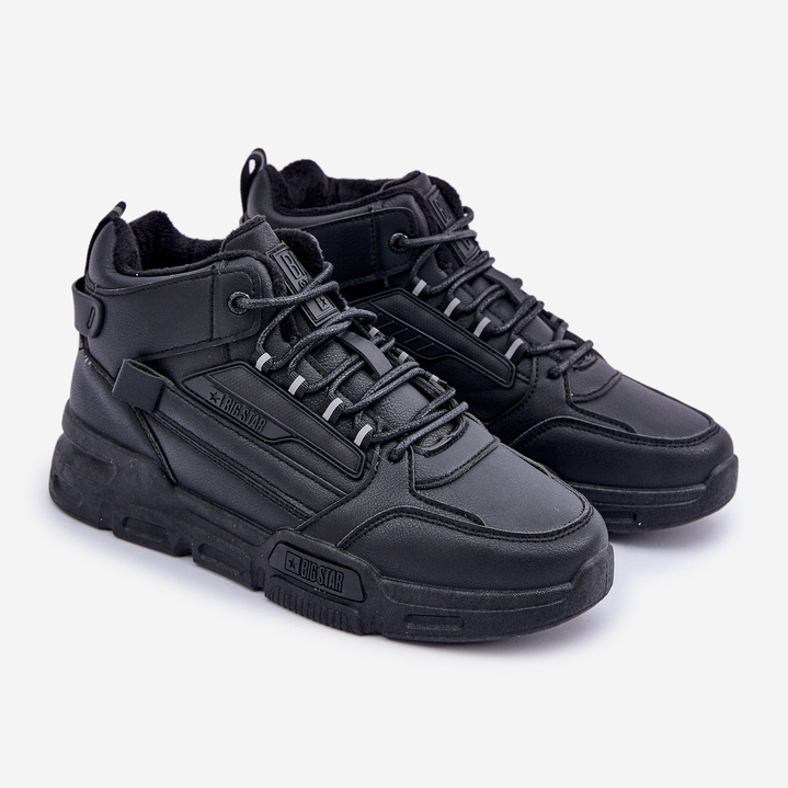 Muške izolirane tenisice Big Star OO174587 HI-POLLY System MID crna crno 1