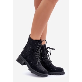S.Barski Ukrašene ženske izolirane radne čizme D&amp;A MR880-017 crne crna 1