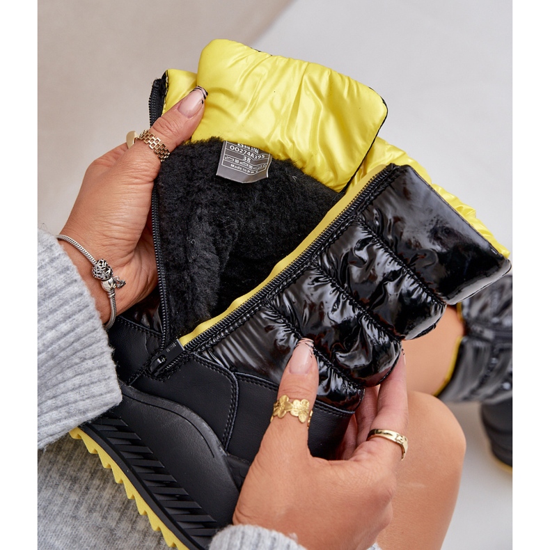 Ženske Big Star čizme za snijeg s krznom OO274A395 crne crno 2