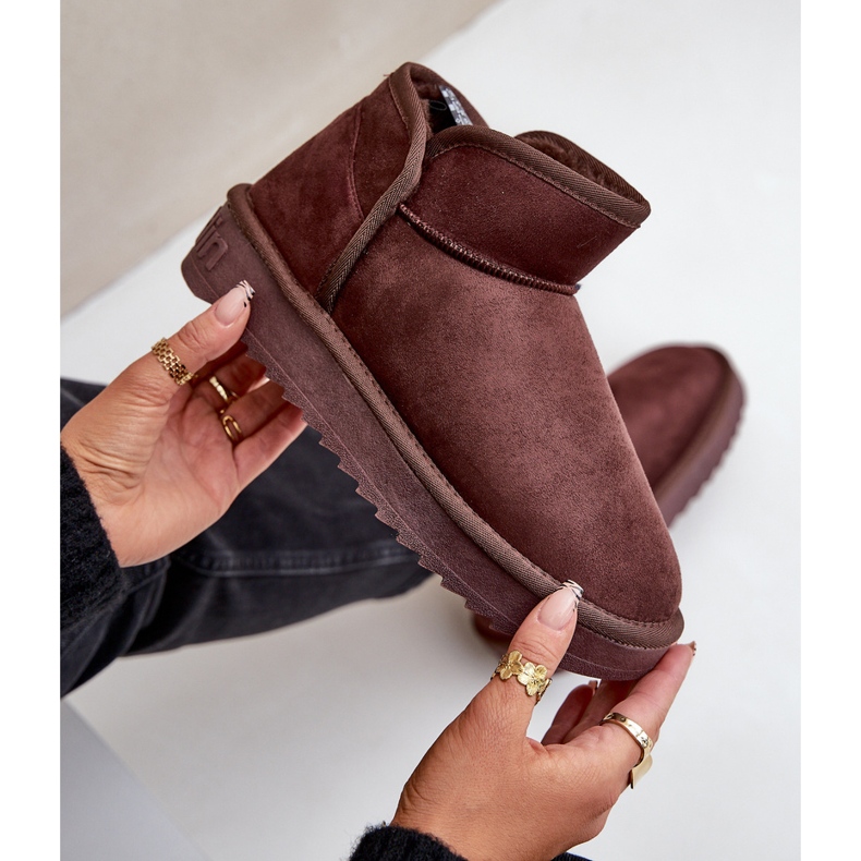 Ženske čizme za snijeg s platformom D.Franklin DFSH370010 Čokolada smeđa 2