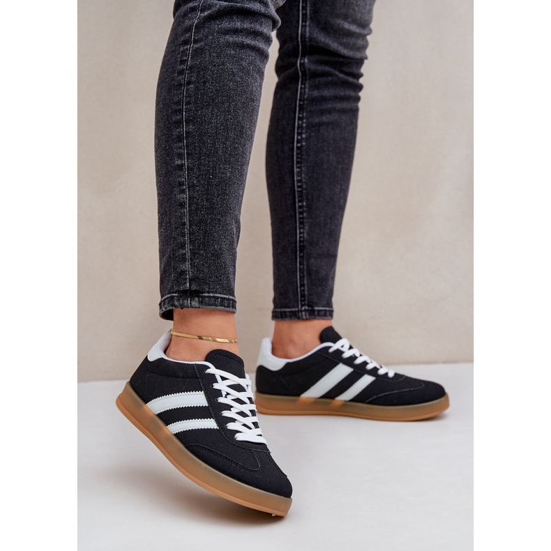 Ženske sportske niske tenisice, crne crna 2