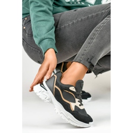 Ženske tenisice s debelim potplatom, crne 9062-B crno 2