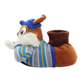 American Club Tople papuče za kućne ljubimce američke vjeverice plava smeđa 3