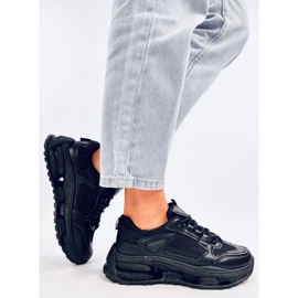 Ženske tenisice, crne sportske cipele crna 2