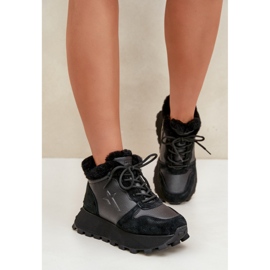 Big Star izolirane sportske cipele OO274A329 sive i crne crna 1