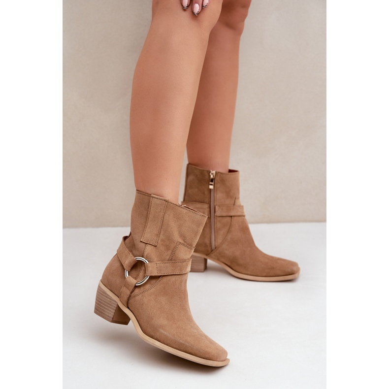 Ženske neizolirane čizme Zazoo 3444/2 bež 1