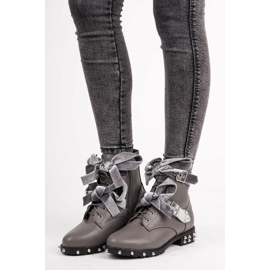 Vices Radničke čizme s kopčama siva 1