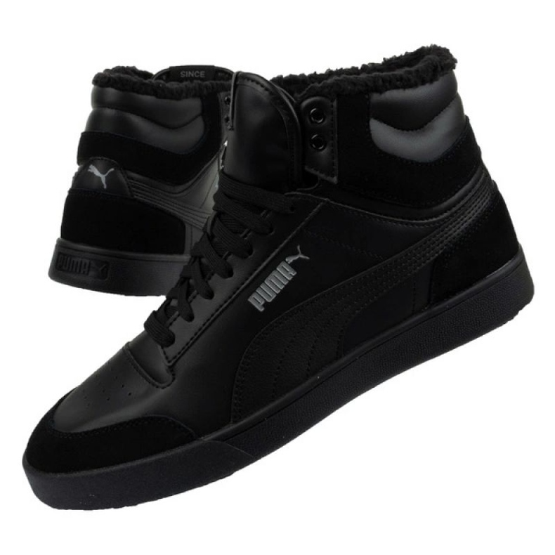 Puma Shuffle srednje zimske cipele 387609 01 crna 1