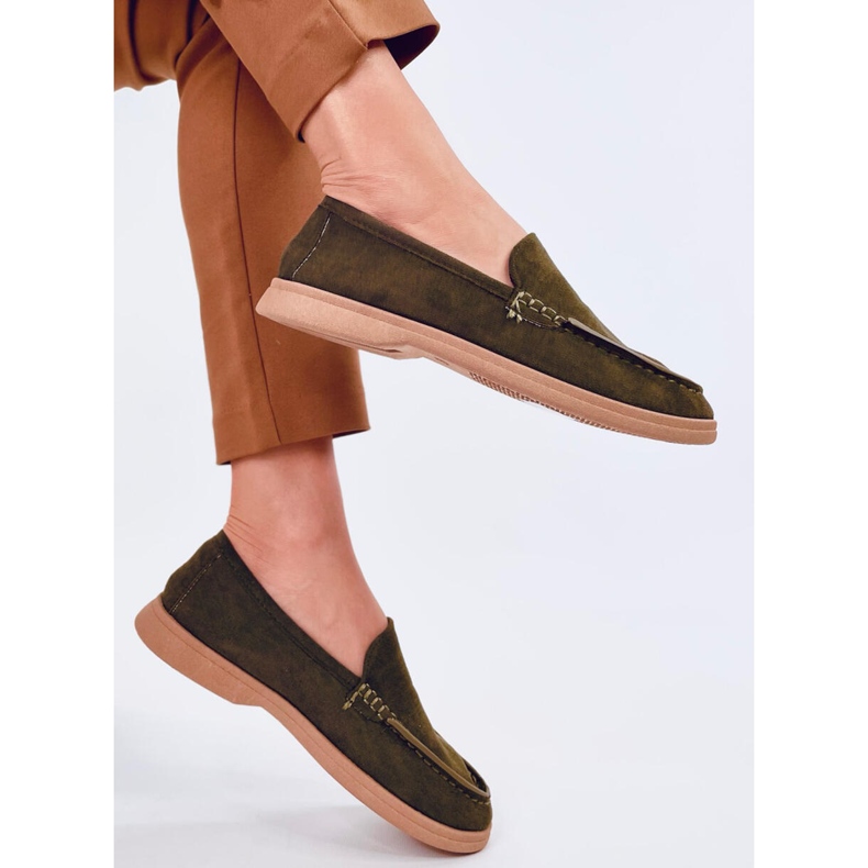 Mekane ženske mokasine zelene boje zelena 2
