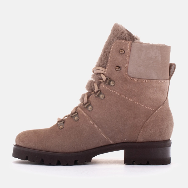 Marco Shoes Ženske čizme izolirane vunom bež 1