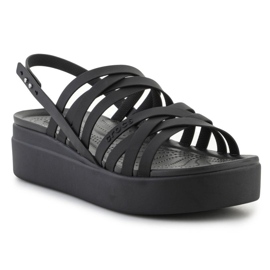 Crocs Brooklyn Strappy Lowwdg sandale 206751-001 crna 2