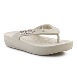Crocs Classic Platform Flip 207714-2Y2 japanke bež 2