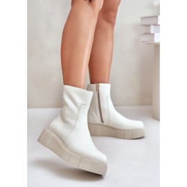 Zazoo ženske čizme s platformom 60369 bež 1