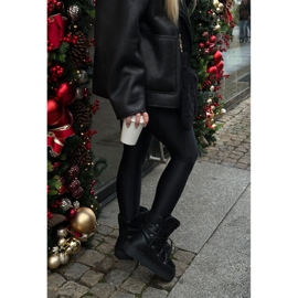 Vodootporne veganske čizme za snijeg s platformom D.Franklin DFSH370004 crne crna 2