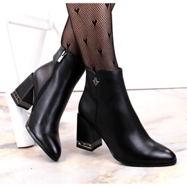 Ženske crne izolirane čizme s Filippo DBT4842/23 bk crna 3