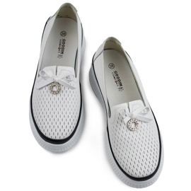 Goodin Ženske kožne ažur cipele sa debelim potplatom bijele boje GD-XF-103W bijela 1