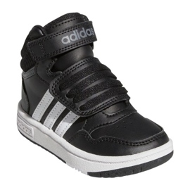 Adidas Hoops Mid Shoes With Velcro GW0408 sportske cipele, crne crno 1