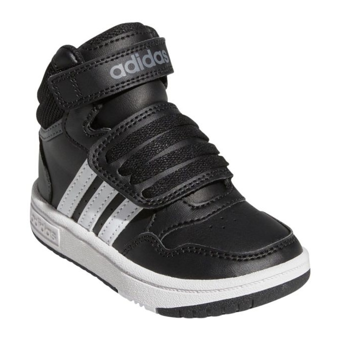 Adidas Hoops Mid Shoes With Velcro GW0408 sportske cipele, crne crno 1