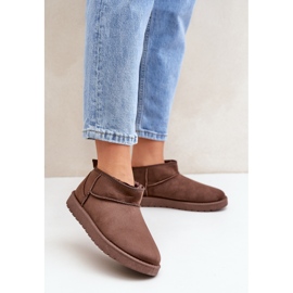 Smeđe eko antilop niske čizme za snijeg smeđa 2