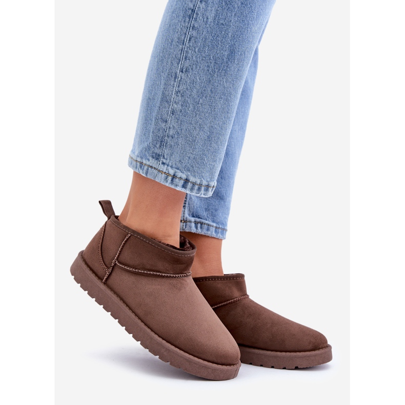 Smeđe eko antilop niske čizme za snijeg smeđa 1