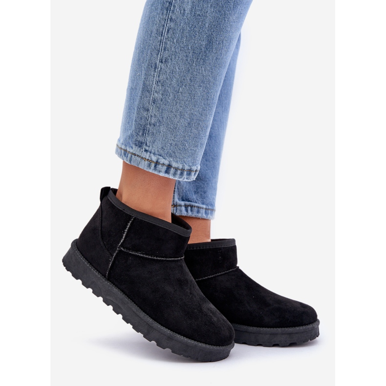 Ženske čizme za snijeg od eko antilop crne boje crno 1