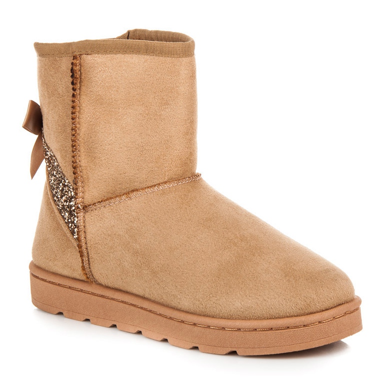 Vices Krznene čizme za snijeg sa šljokicama smeđa 1