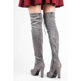 Vices Sive antilop čizme od bedra siva 2