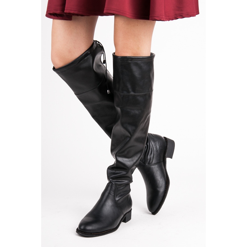 Yes Mile Slip-on ravne čizme crno 1