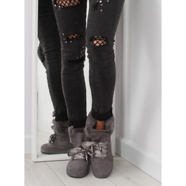 Sive čizme za snijeg trappers GF-179 sive siva 2