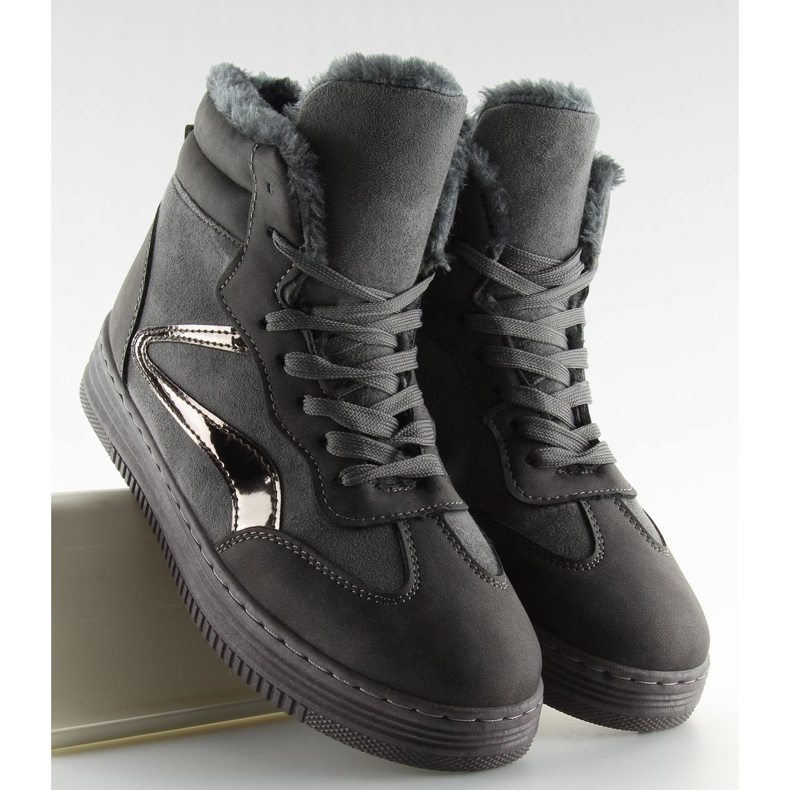 Tenisice izolirane sive BOK-1103 tamno sive siva 2