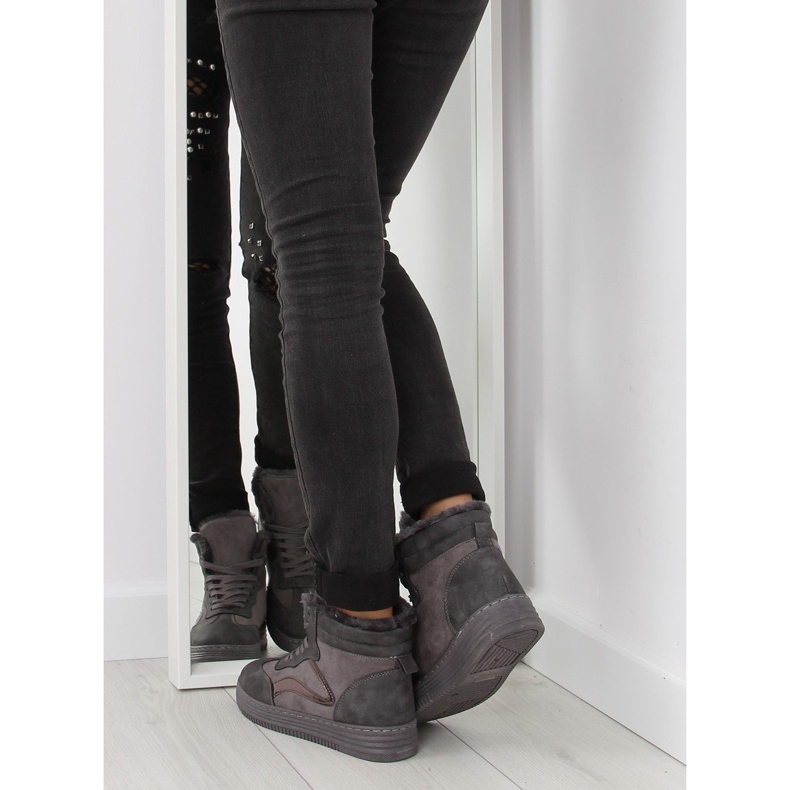 Tenisice izolirane sive BOK-1103 tamno sive siva 1