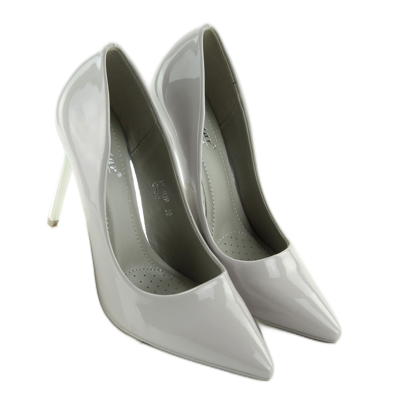 Silver Heels sive pumpice NF03 Grey siva 2