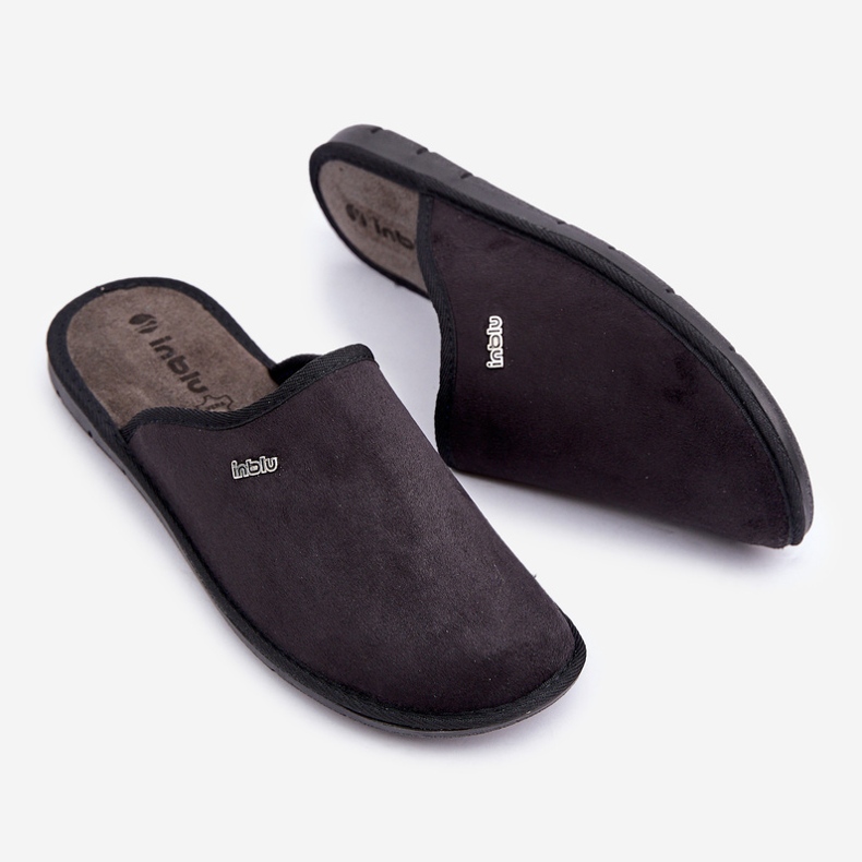 Muška kućna obuća Inblu papuče 9100002H crna crno 1