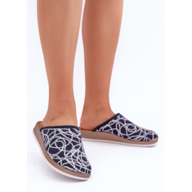 Sjajne ženske papuče Inblu CT000028 tamnoplave plava 2