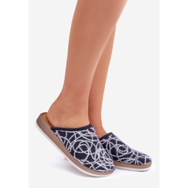 Sjajne ženske papuče Inblu CT000028 tamnoplave plava 1