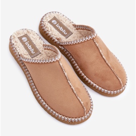 Inblu Ženske Camel papuče s vezom Kućne cipele smeđa 2