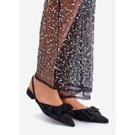 Crne Lotiara balerinke sa špicastim vrhovima i mašnom crna 1