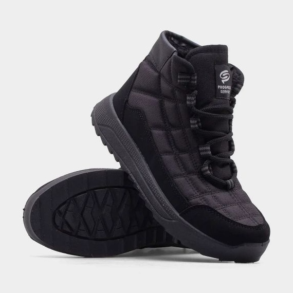 Progress Ženske zimske snježne čizme napredak progj 24-152 crno crna 1