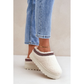 Ženske čizme za snijeg s platformom bež boje 1