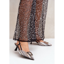 Ženske štikle s otvorenom petom crna 1