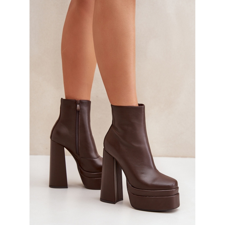 Step in style Čizme Model Selahra JA-26 Chocolate - Zakoračite sa stilom smeđa 1