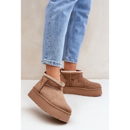 Step in style Čizme za snijeg Model Heslania HY877-2 Brown - Zakoračite sa stilom smeđa 1