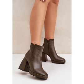 Step in style Čizme Model Selarae LQ-48 tamnozelene - Zakoračite sa stilom zelena 1