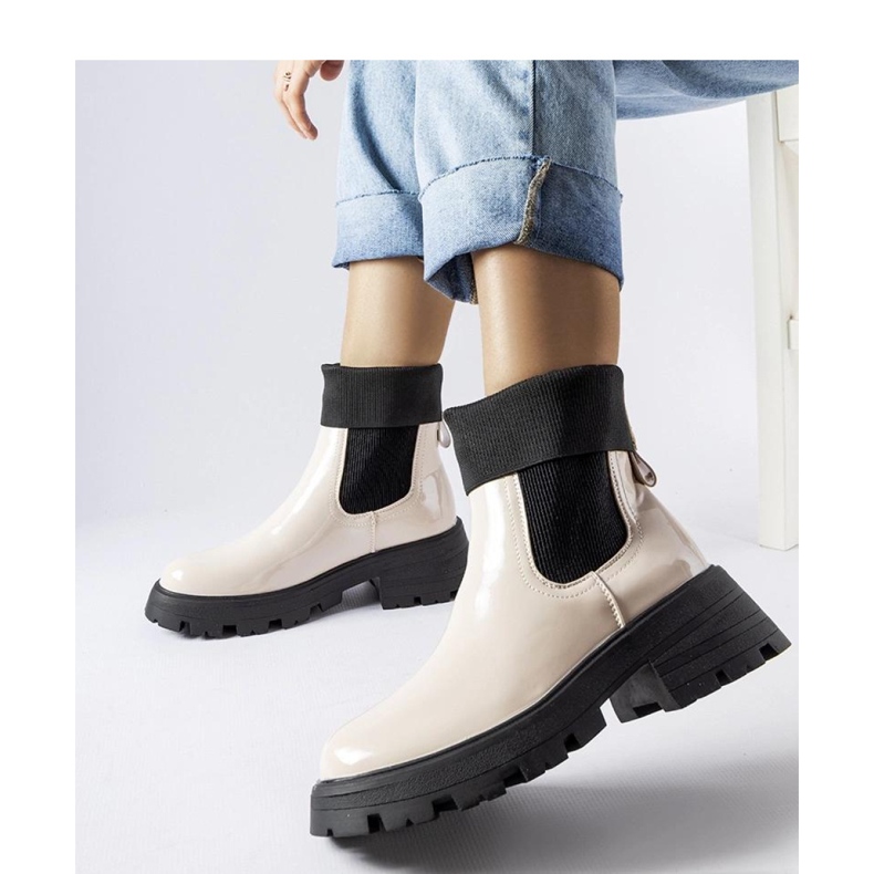 Bež radne čizme slip-on Breolungi - Solea 1