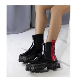 Crne lakirane gležnjače Casta - Solea crno 1